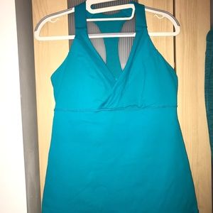 Lululemon Turquoise Luon Workout Top